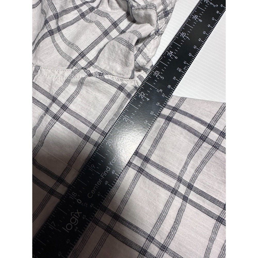 The North Face Mens XL Short Sleeve Button Up Shirt White Plaid 100% Cotton - Picture 8 of 10